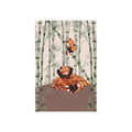 Red Panda Bamboo Art Print — Cute Autumn Wall Decor (Unframed)