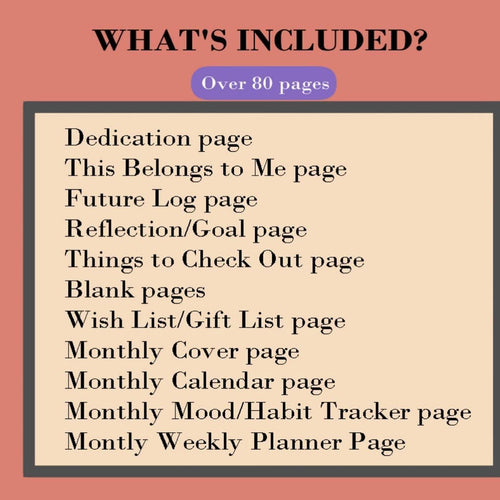 2025 Digital Pre-Drawn Planner – A5 Journal Size | 80+ Pages | Instant Download