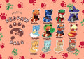 Cute Red Panda Stickers, Theme Pandas Vinyl Sticker Pack | Redpaw Pals Sticker Collection